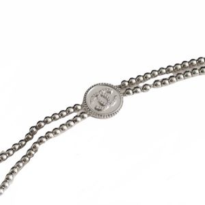 Chanel Silver Bead Bracelet